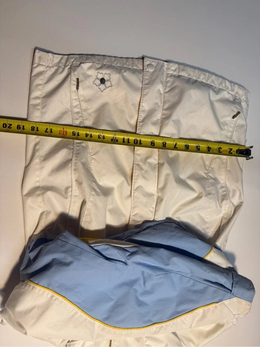 Columbia Kids‎ Cream, Light Blue & Yellow Ski Jacket